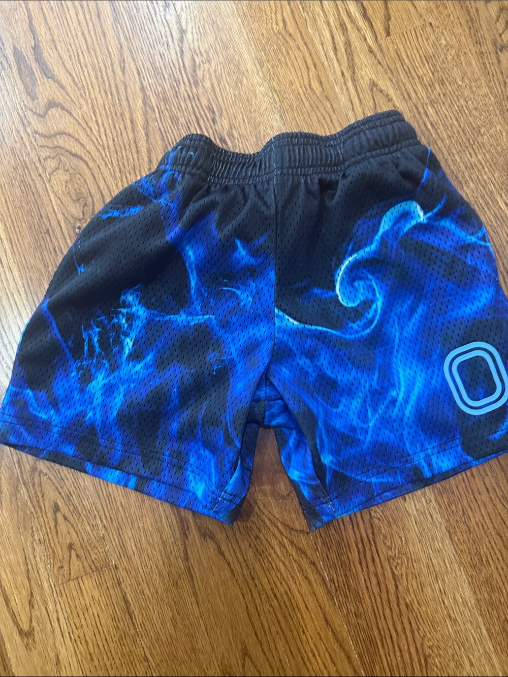 Boys Blue Flame Athletic Shorts